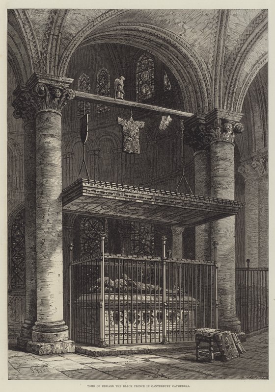 Tomba di Edoardo il Principe Nero nella Cattedrale di Canterbury da Samuel Read