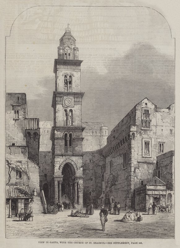 Veduta di Gaeta, con la chiesa di Sant