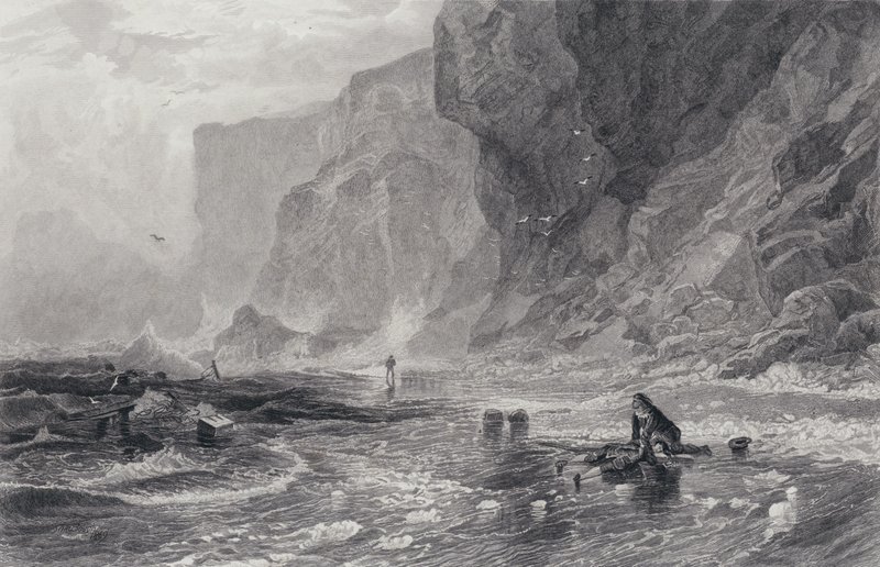 Illustrazione per Il pirata di Sir Walter Scott da Samuel (after) Bough