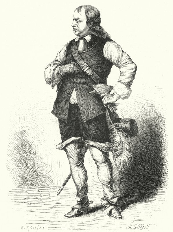 Oliver Cromwell, Lord Protettore del Commonwealth (incisione) da Samuel (after) Cooper