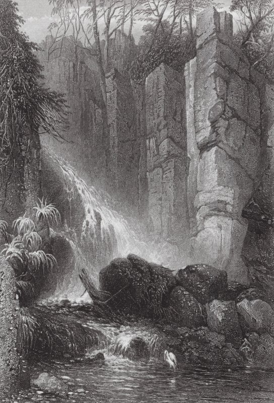 Australia: Cataract Gle, Monte Wellington, Tasmania da Samuel (after) Prout