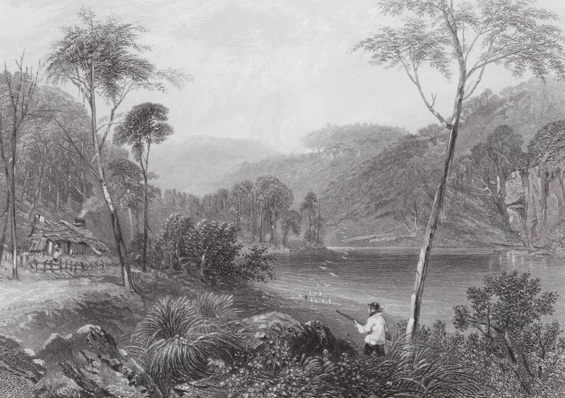 Australia: Fairlight Glen, sul Warragamba da Samuel (after) Prout