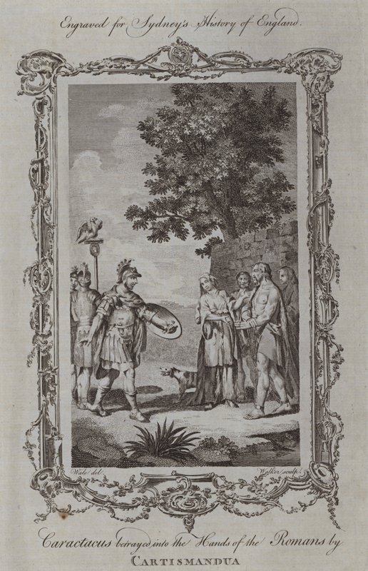 Carataco tradito nelle mani dei Romani da Cartimandua da Samuel (after) Wale