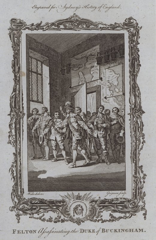 Felton che Assassina il Duca di Buckingham da Samuel (after) Wale