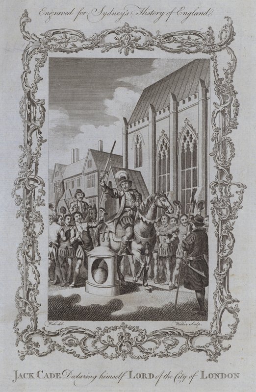 Jack Cade che si dichiara signore della città di Londra da Samuel (after) Wale