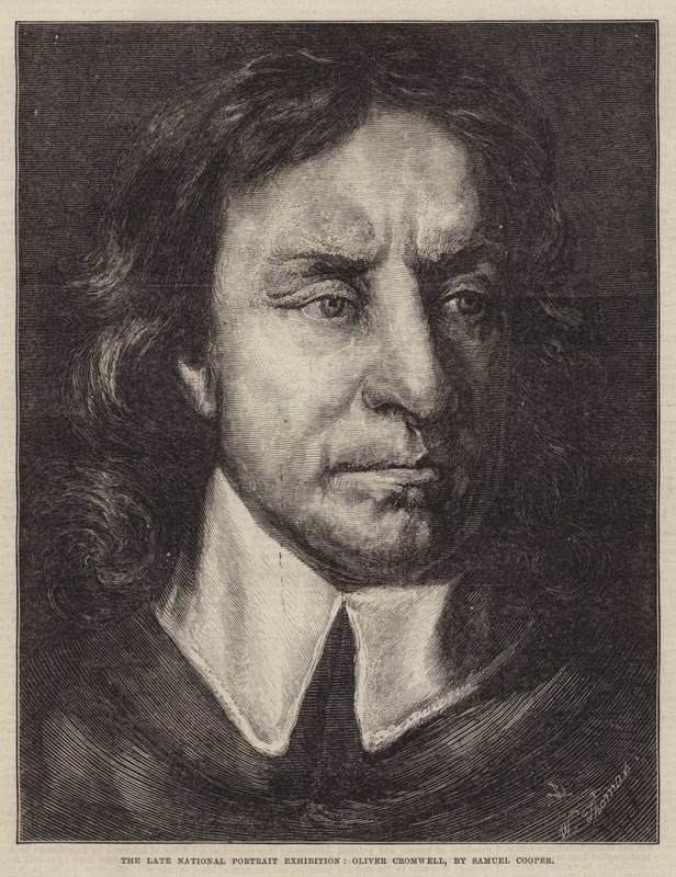 La Tarda Mostra Nazionale di Ritratti, Oliver Cromwell da Samuel Cooper