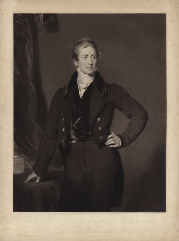 Sir Robert Peel, politico conservatore inglese e primo ministro da Samuel Cousins