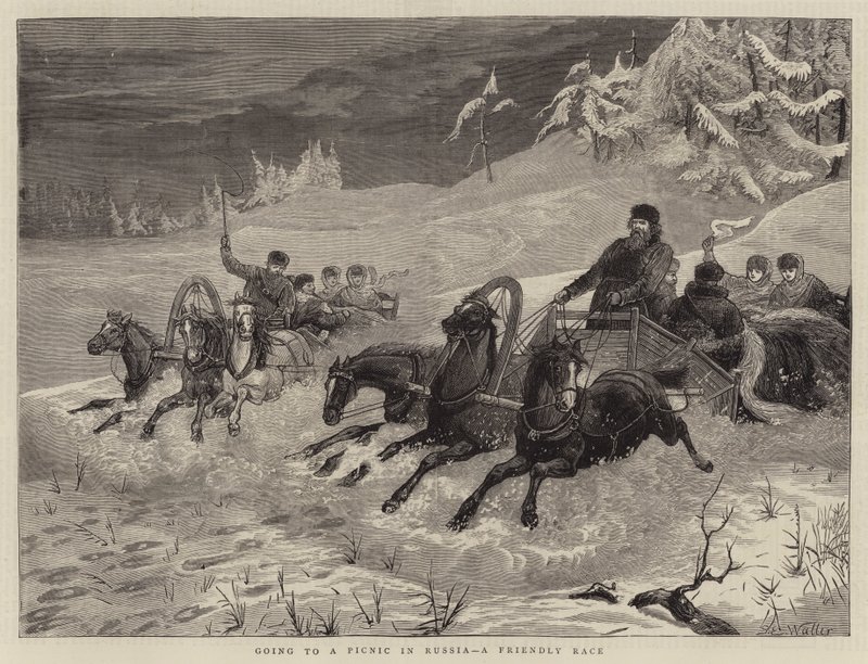 Andare a fare un picnic in Russia, una gara amichevole da Samuel Edmund Waller