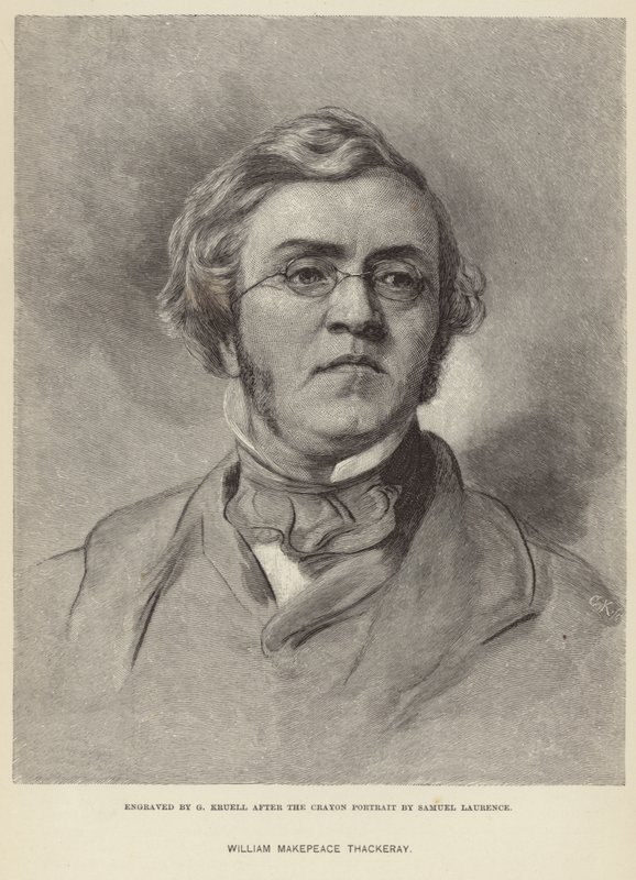 Ritratto di William Makepeace Thackeray da Samuel Laurence