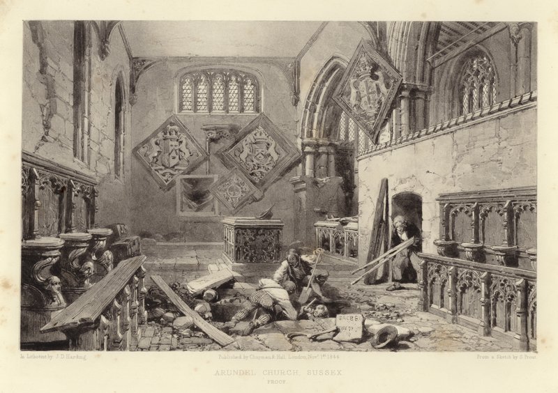 Chiesa di Arundel da Samuel Prout