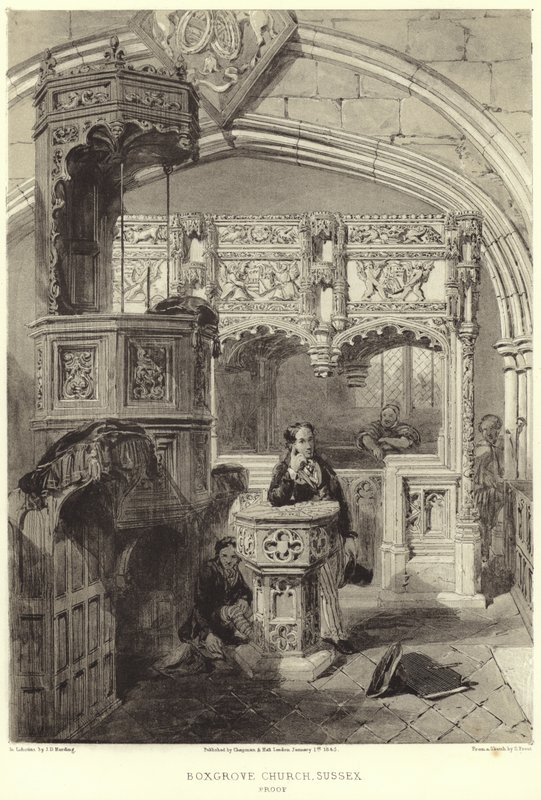 Interno della Chiesa di Santa Maria e San Biagio da Samuel Prout