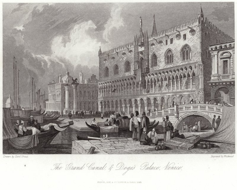 Il Canal Grande e il Palazzo Ducale da Samuel Prout