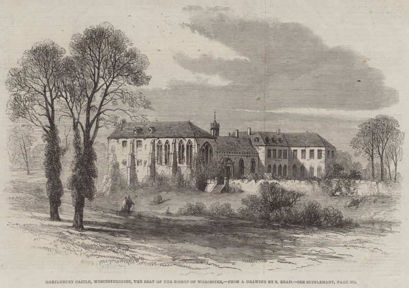Castello di Hartlebury, Worcestershire, la sede del Vescovo di Worcester da Samuel Read