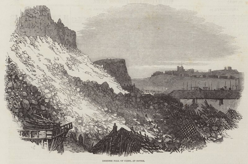 Immensa caduta di scogliera a Dover da Samuel Read