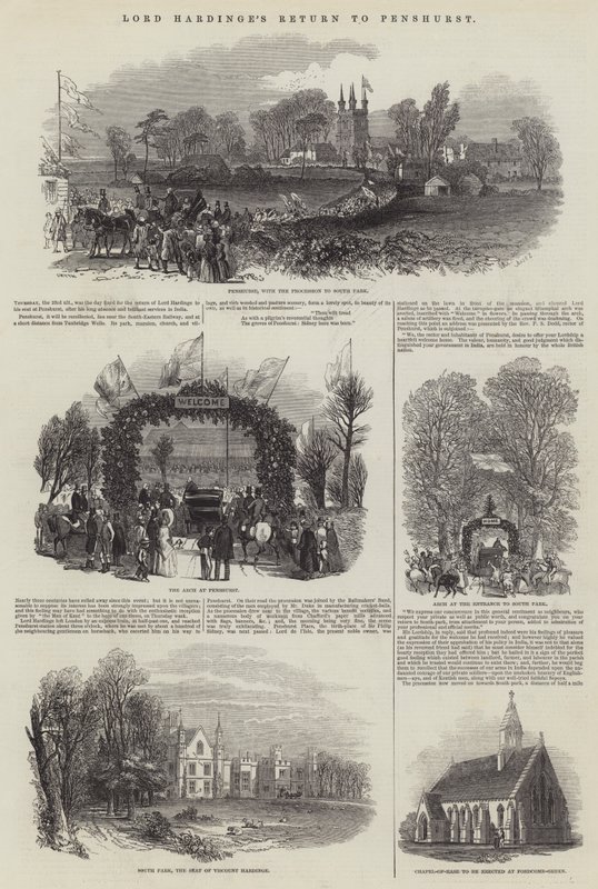 Il ritorno di Lord Hardinge a Penshurst da Samuel Read