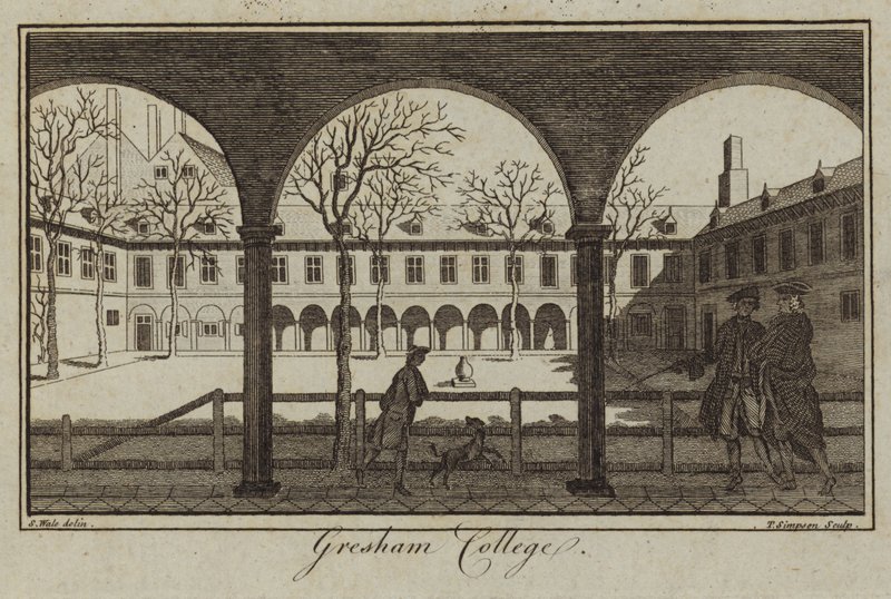 Gresham College a Londra da Samuel Wale