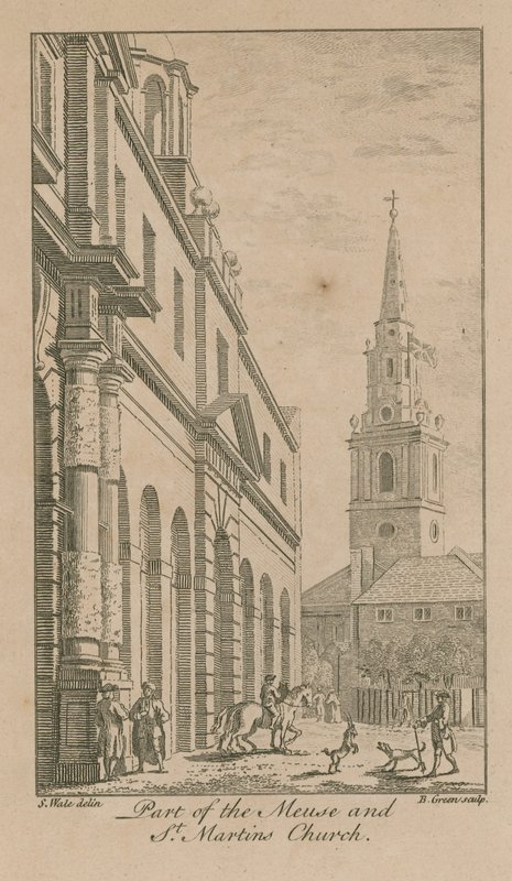 Parte della Mosa e la Chiesa di San Martino da Samuel Wale