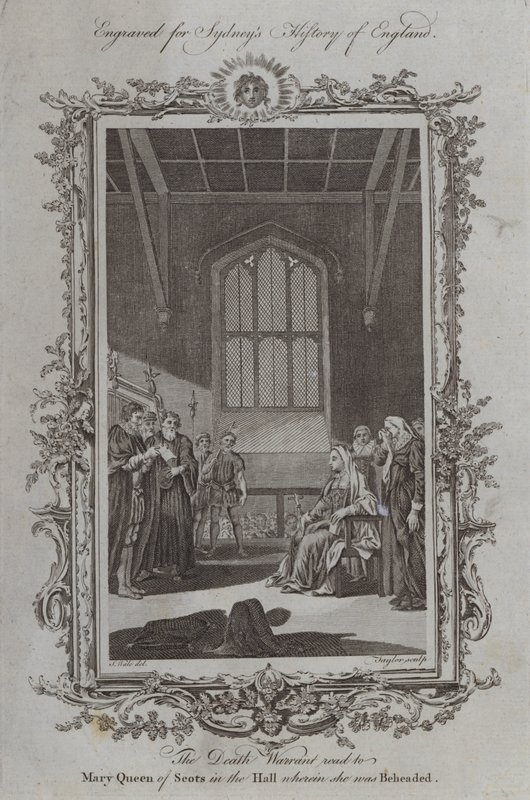 Il mandato di morte letto a Maria Stuarda nella sala in cui fu decapitata da Samuel Wale