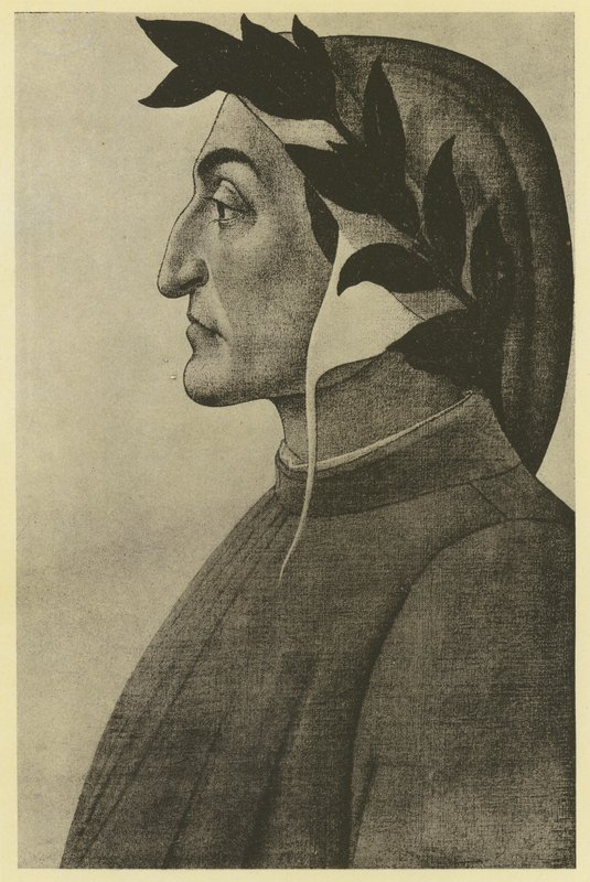 Botticelli: Dante Alighieri da Sandro (after) Botticelli
