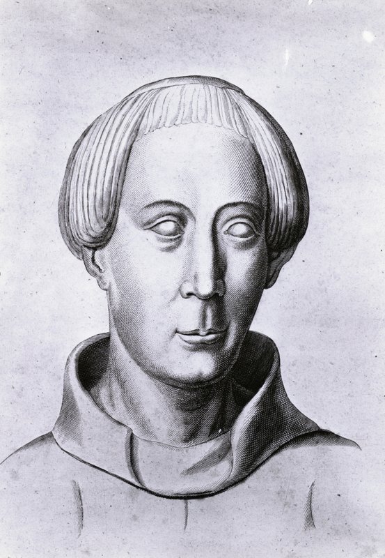 Gerald del Galles, ecclesiastico e storico gallese-normanno (litografia) da School Welsh