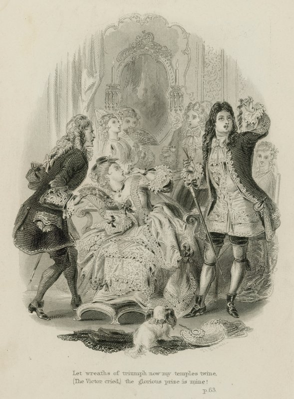Scena da Il ricciolo rapito di Alexander Pope da Scottish School