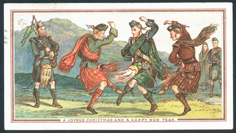 Cartolina di Natale scozzese da Scottish School