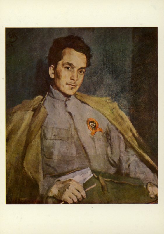 Dmitriy Furmanov, romanziere russo, 1922 da Sergei Vasilievich Malyutin