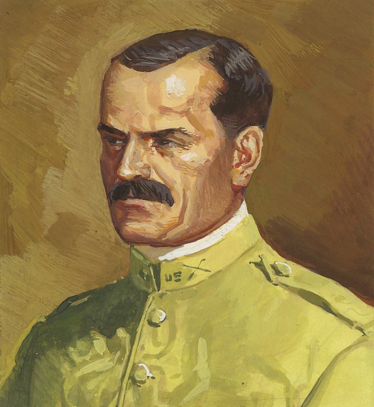 Colonnello Gaillard (gouache su carta) da Severino Baraldi