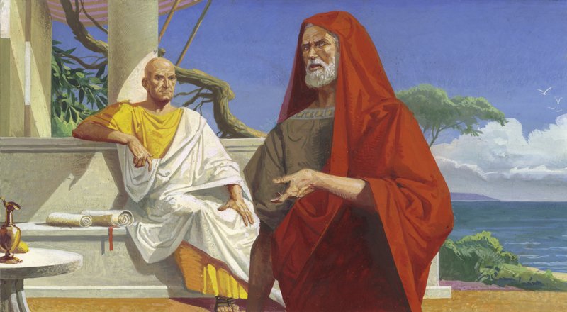 Il generale Scipione incontra il generale Annibale da Severino Baraldi