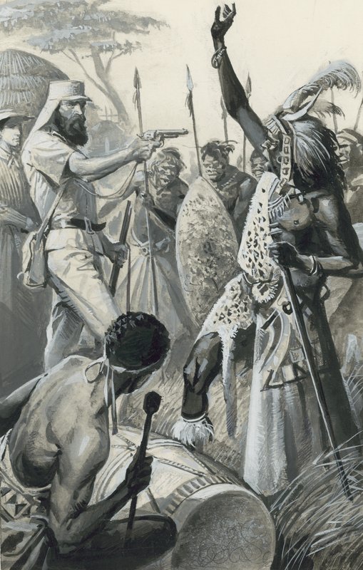 Samuel Baker (gouache su carta) da Severino Baraldi