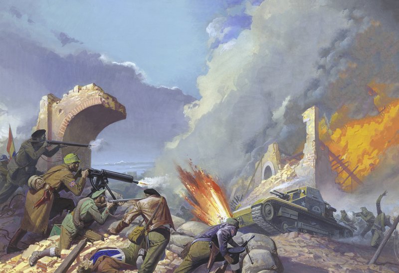 La guerra civile spagnola da Severino Baraldi