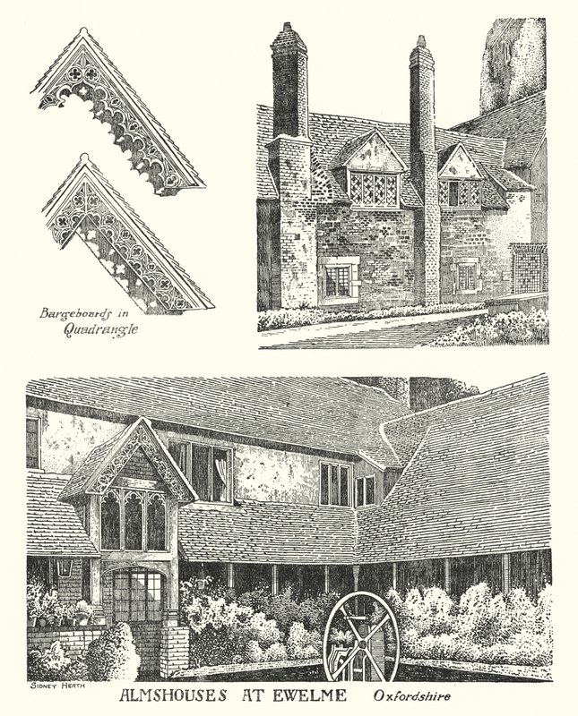 Case di riposo a Ewelme, Oxfordshire da Sidney Heath