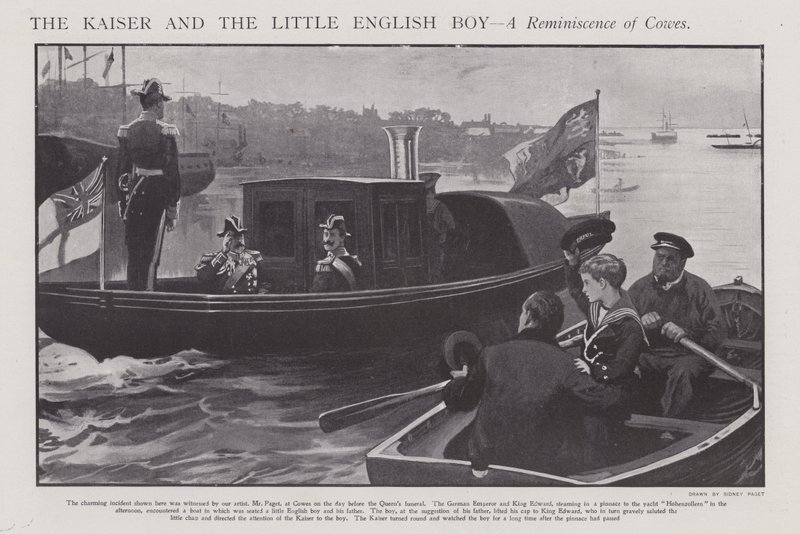 Il Kaiser e il Piccolo Ragazzo Inglese - Un Ricordo di Cowes da Sidney Paget