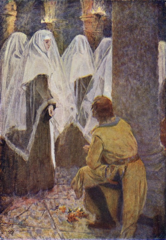 Illustrazione per Il Talismano di Sir Walter Scott da Simon Harmon (after) Vedder
