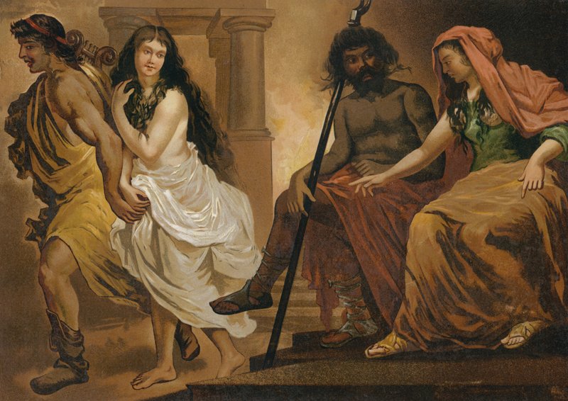 Orfeo tenta di recuperare Euridice dall