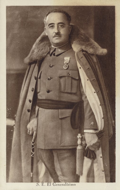 Francisco Franco, generale e dittatore spagnolo (foto b/n) da Spanish Photographer