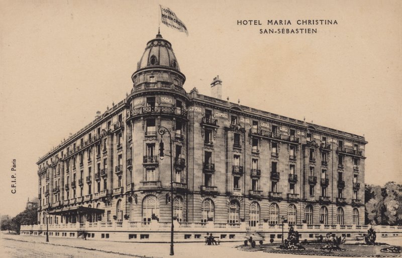 Hotel Maria Christina, San-Sebastien (foto b/n) da Spanish Photographer