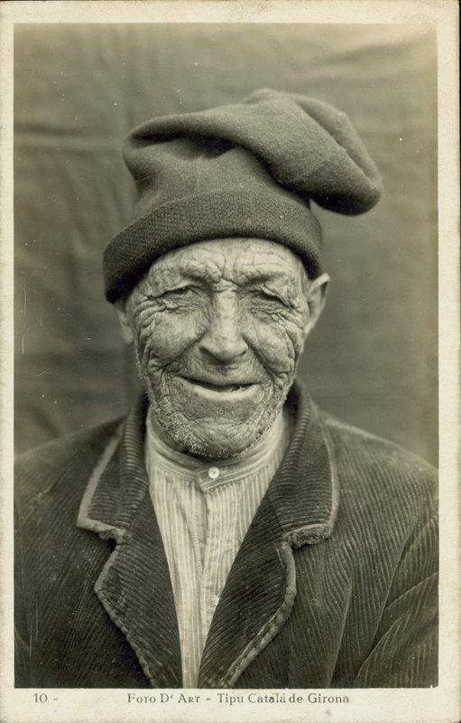 Vecchio di Girona, Spagna (foto b/n) da Spanish Photographer