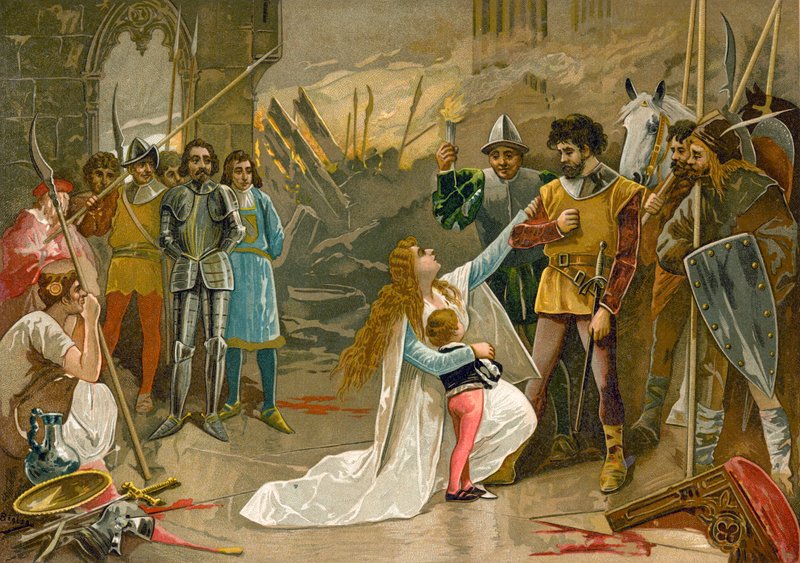 Abbracci ai piedi del conquistatore da Spanish School