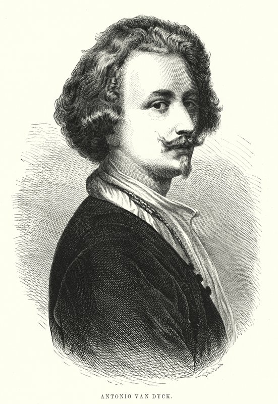 Anthony van Dyck, artista fiammingo (litografia) da Spanish School