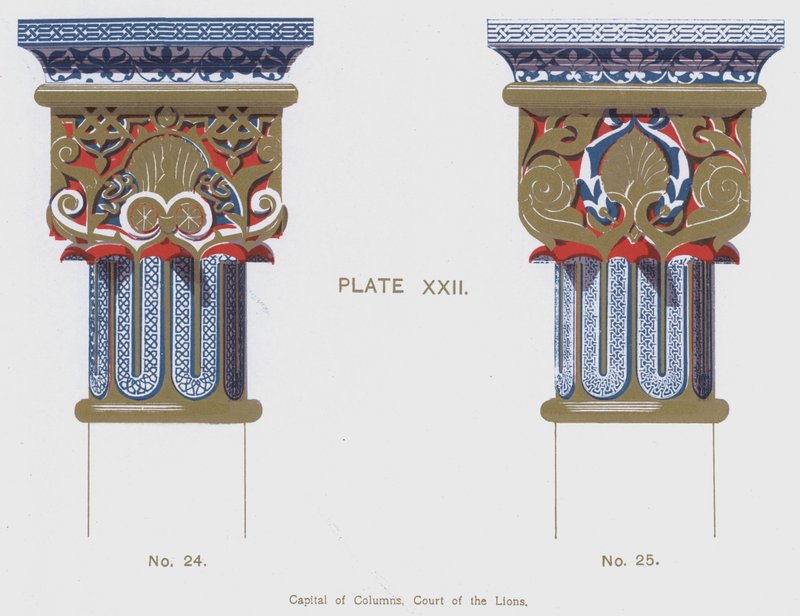 Capitello delle colonne, Corte dei Leoni da Spanish School