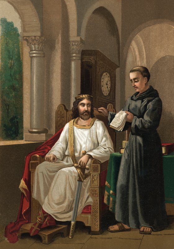 Carlo Magno e Alcuino da Spanish School