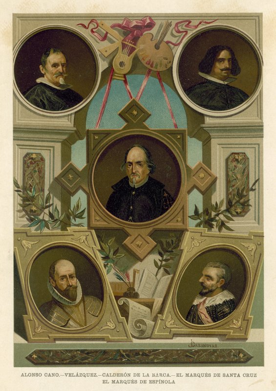 Famosi personaggi storici spagnoli del XVII secolo da Spanish School