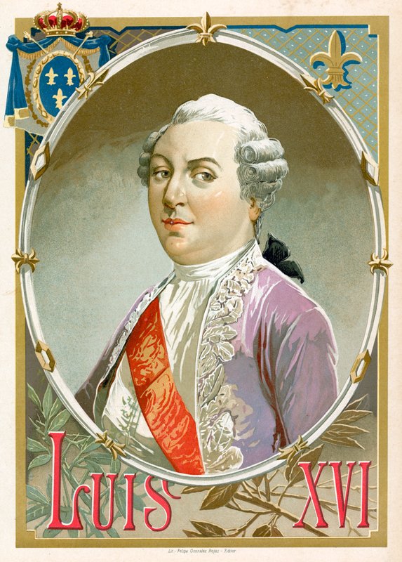Re Luigi XVI di Francia da Spanish School