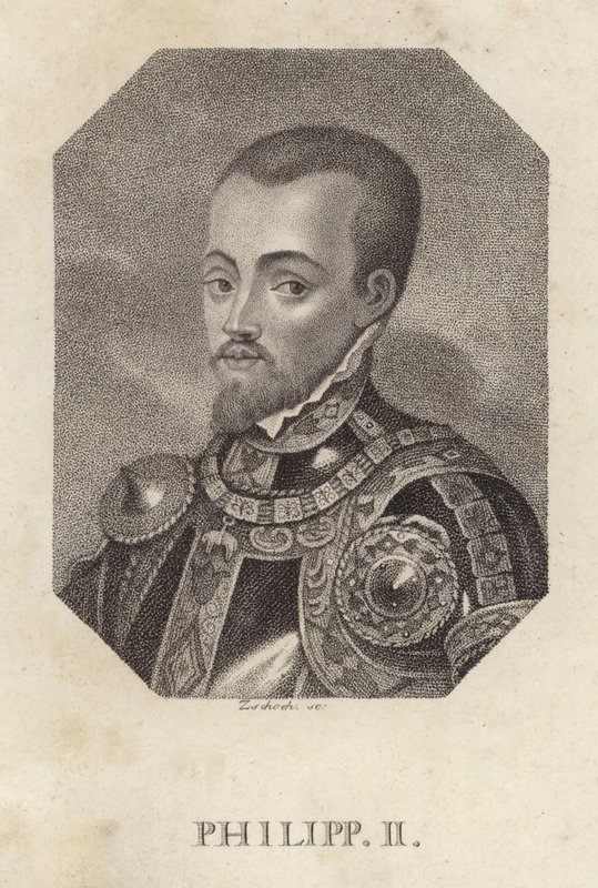 Filippo II, Re di Spagna da Spanish School