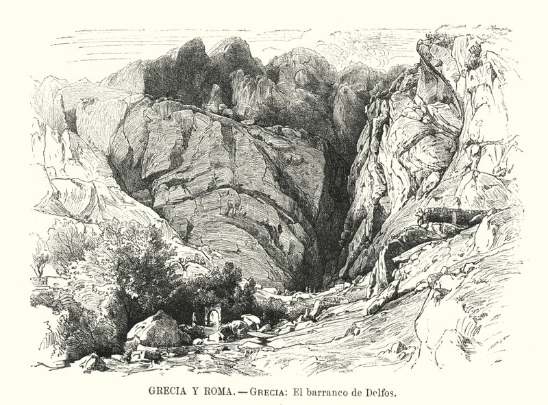 Burrone di Delfi, Grecia da Spanish School