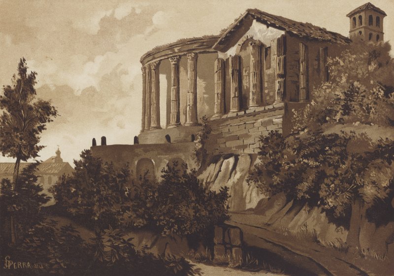 Templi Romani della Sibilla Tiburtina e di Vesta, Tivoli, Italia da Spanish School
