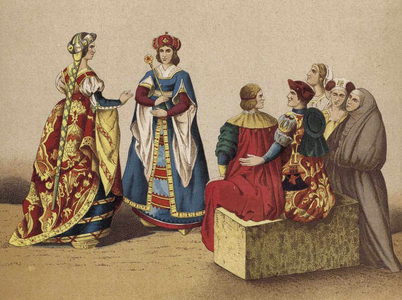 Costumi spagnoli del XV secolo da Spanish School