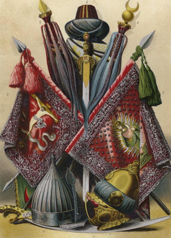 Trofei dalla battaglia di Lepanto da Spanish School