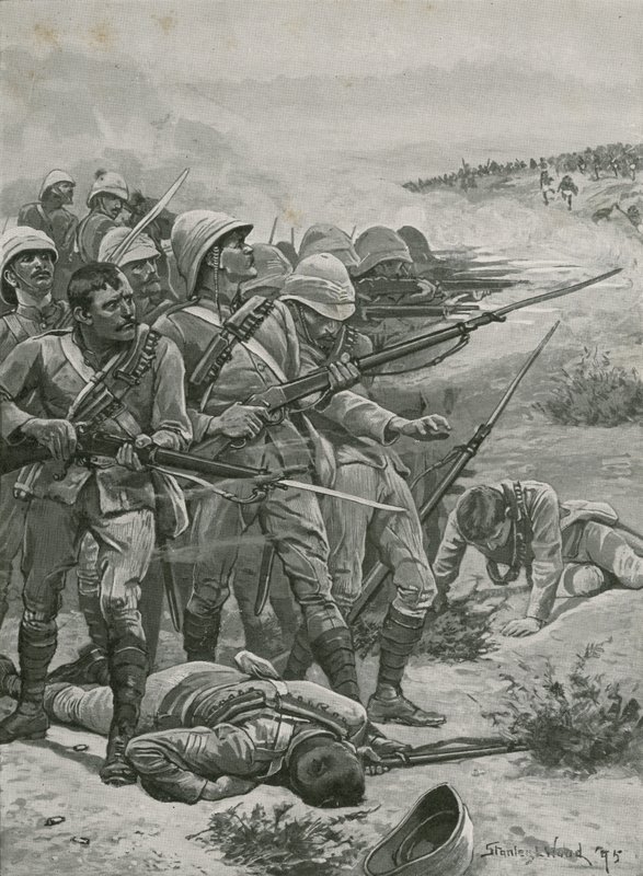 La piazza di Abu-Kru, Sudan, 1885 da Stanley L. Wood